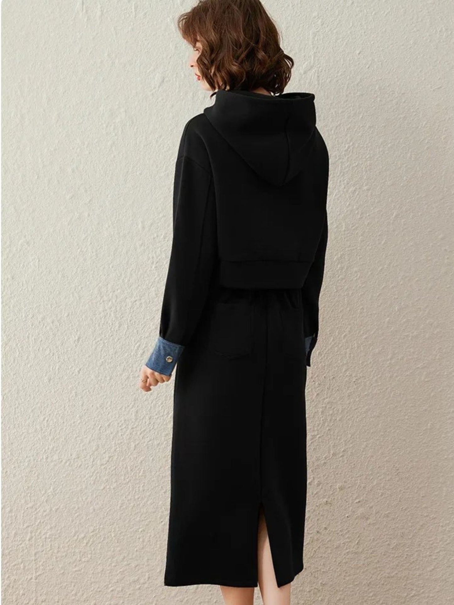 Hoodie i spódnica midi